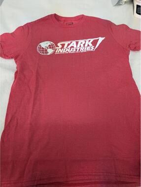 Marvel Stark Industries Red Graphic T-Shirt Small